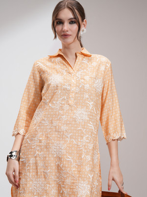 Vishudh Women Ethnic Top Pant Set