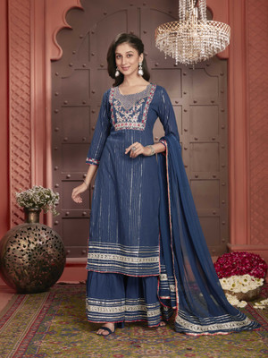 Ishin Women Kurta Pant Dupatta Set