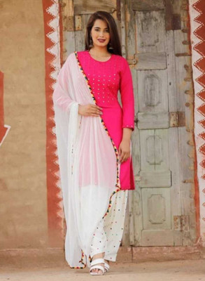 A K TEXTILE Women Kurta Patiala Dupatta Set