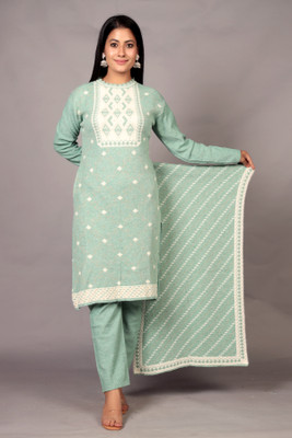 The Zigar Studio Women Kurta Pant Dupatta Set