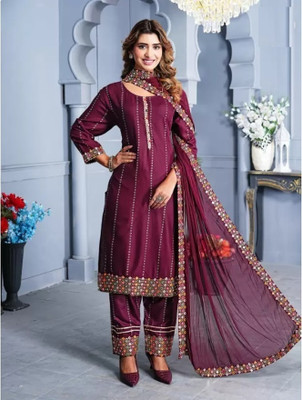 Koteshwar Women Kurti Pant Dupatta Set