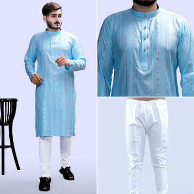 Tibra Collection Men Kurta Pyjama Ethnic Jacket Set