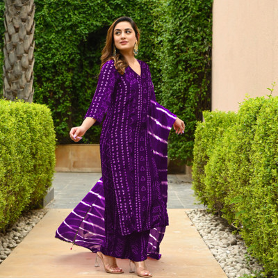 Gosriki Women Kurta Pant Dupatta Set