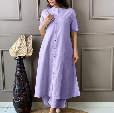 Vyakticreations Women Kurta Palazzo Set