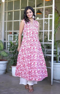 Za Rang Women Kurta Palazzo Set