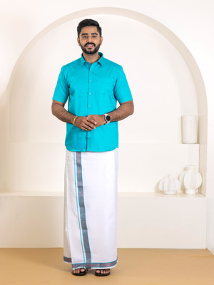 Ramraj Cotton Men Shirt Dhoti Set