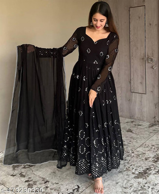 Kedar Fab Anarkali Gown(Black)