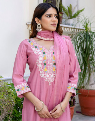 Skylee Women Kurta Pant Dupatta Set