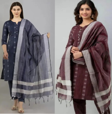 SHAH TEXTILES Women Kurta Pant Dupatta Set