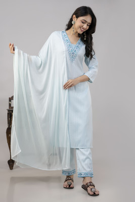 RASOKURTI Women Kurta Pant Dupatta Set