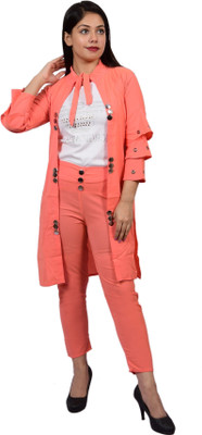 PERFECTPIVOT Women Ethnic Top Pant Ethnic Jacket Set