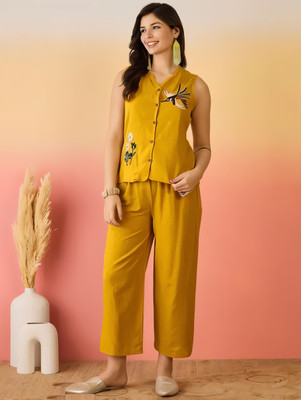 glmour and culture Women Shirt Palazzo Set