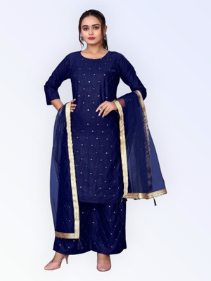 HOC's Women Kurta Palazzo Dupatta Set