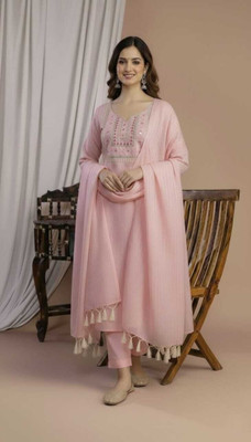 Thy Women Kurti Pant Attached Dupatta Set
