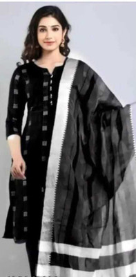 fem fashion Women Kurti Pant Dupatta Set