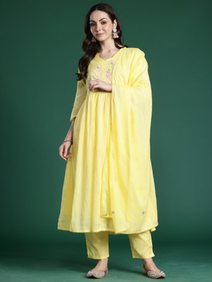 Indo Era Women Kurta Pant Dupatta Set