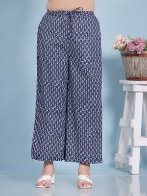Aramya Comfort Fit Women Blue Trousers