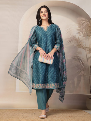 Nayam By Lakshita Women Kurta Palazzo Dupatta Set