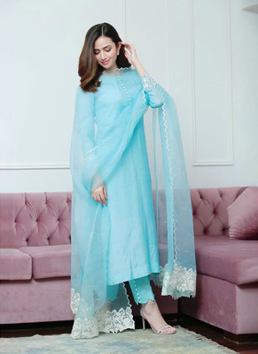 zengry Embellished Kurta, Trouser/Pant & Dupatta Set