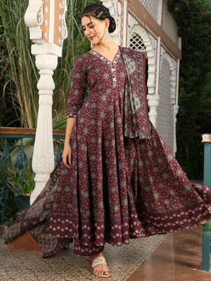 Gulmohar Jaipur Women Kurta Palazzo Dupatta Set