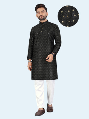 TRYPRO Men Kurta Pyjama Ethnic Jacket Set