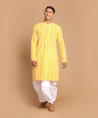 VASTRAMAY Men Kurta Dhoti Set
