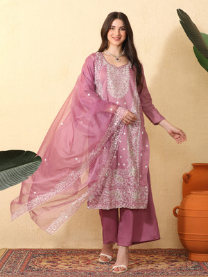 Sangria Women Kurta Palazzo Set