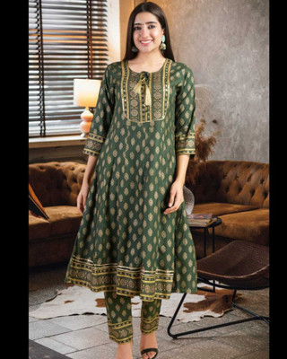 QUEENSFAB Women Kurta Pant Dupatta Set