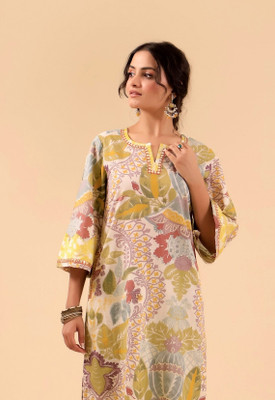 KJFAB Women Kurta Pant Set