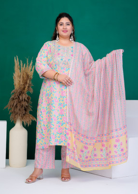 Dhan Nirankar Creation Women Kurti Pant Dupatta Set