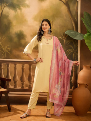 RangDeep Women Kurta Pant Dupatta Set