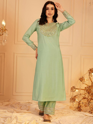 INDO STREET Women Kurta Palazzo Set