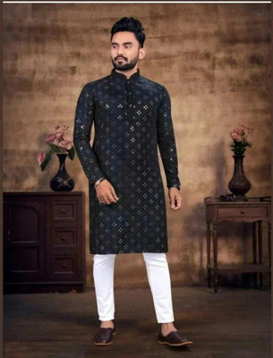 SHIVGARMENT Men Kurta Pyjama Set