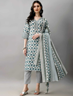 HOLY STAR WORLD Printed Kurta, Trouser/Pant & Dupatta Set
