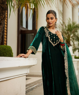 Indo Era Women Kurta Pant Dupatta Set