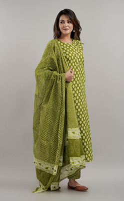 ROBOLOX Printed Kurta, Salwar & Dupatta Set