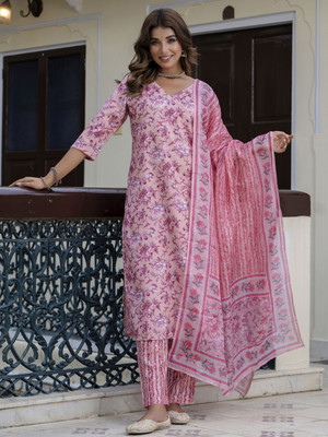 VredeVogel Women Kurta Pant Dupatta Set