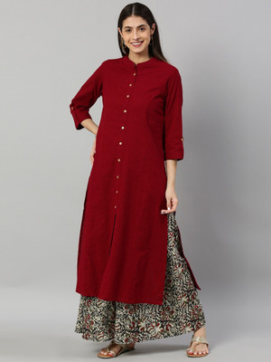 Yash Gallery Women Kurta Palazzo Set