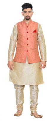 Royal Garments Men Kurta Pyjama Ethnic Jacket Set