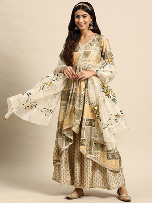 Sangria Women Kurta Sharara Set