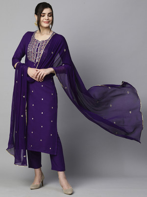 FabFairy Women Kurti Pant Dupatta Set