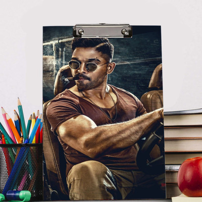 Craft Advertising Allu Arjun 1 Digital reprint examination pad school collage Size 14x10 inch(Set of 1, Multicolor)