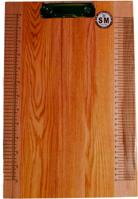 Kakiko Wooden Finish Clip Board for Students & Office(Set of 1, Brown)