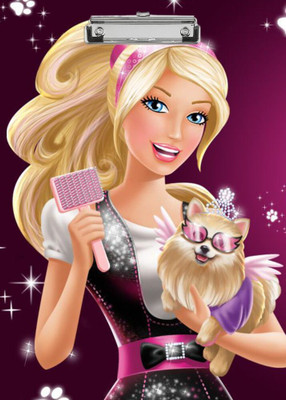 Crative Design barbie doll 6 digital reprint clip board exam pad (14 x 10 Inches)(Set of 1, Multicolor)