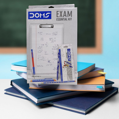 DOMS Exam Essential Kit |Tools You Need For Your Exams | Complete Comprehensive Kit |(Set of 7, White)