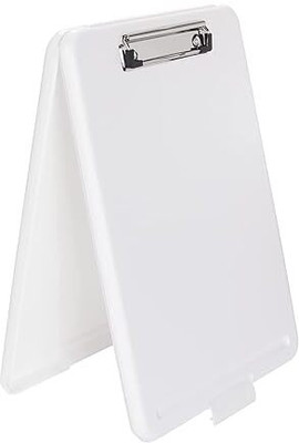 Bluedeal Plastic Portable Writing Pad Board with Pen Holder,A4 Size Paper Clipboard(Set of 1, Multicolor)