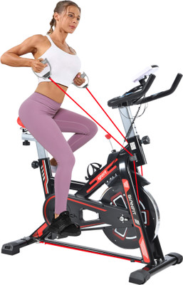 BIONFIT Gym Cycle Spin z7 for Home Cardio, Fat Loss, 6 Kg Flywheel, Friction Resistance Indoor Cycles Exercise Bike(Red)