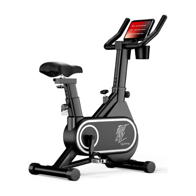 Lifelong LLSBB50 Fit Pro Spin Fitness Upright Stationary Exercise Bike(Black)