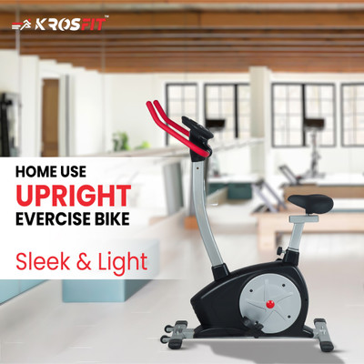 Bhatia Sports Upright cycle | Exercise bike | FITNESS EXERCISE CYCLE Upright Stationary Exercise Bike(Grey, Red)