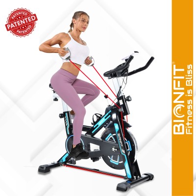 BIONFIT 6KG Night Fury Pro Spin Cycle with Calorie & Pulse Rate Sensor Indoor Cycles Exercise Bike(Blue)